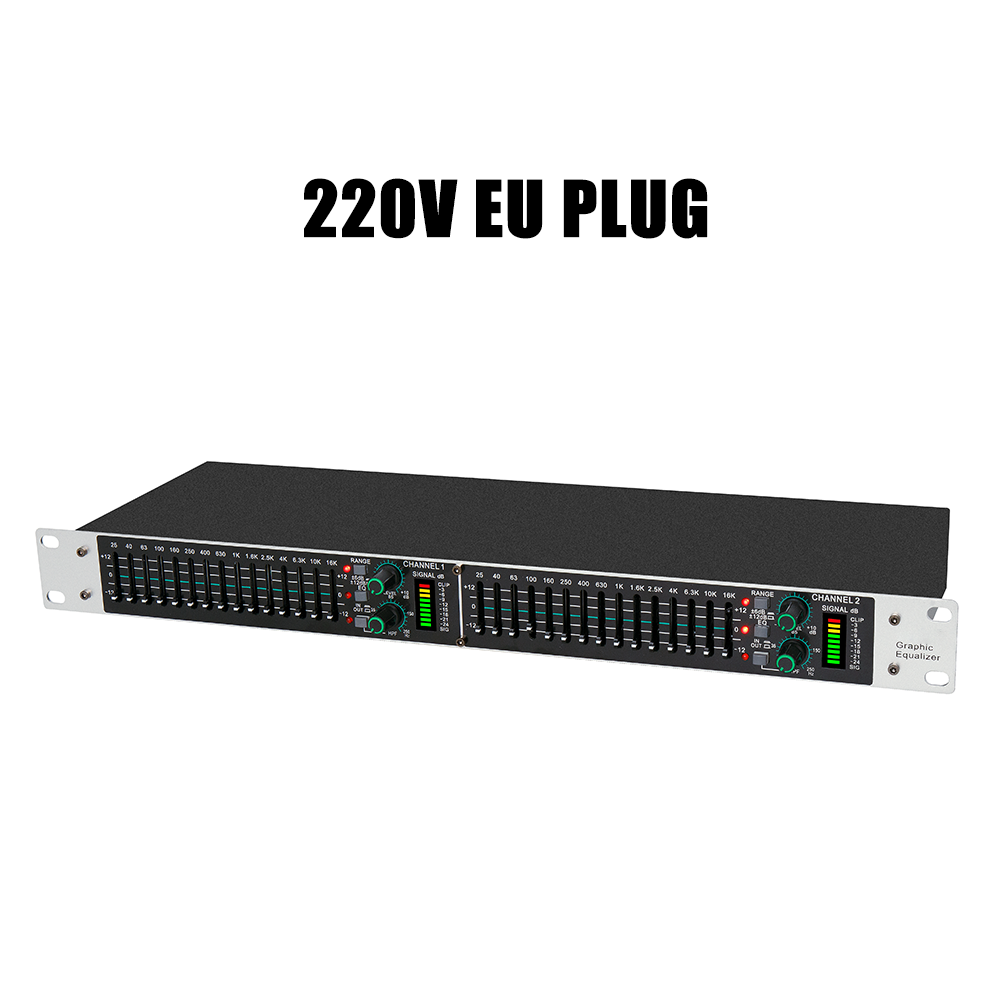 Audio Music Mixer - Eq215 Dual 15-bands grafische equalizer actieve
