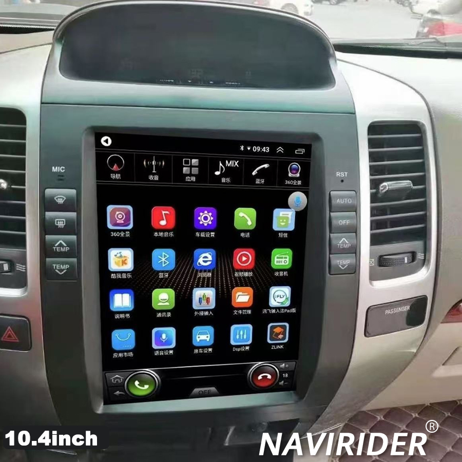 Audio Music Car - 10.4 Inch Verticale Scherm Draadloze Bluetooth