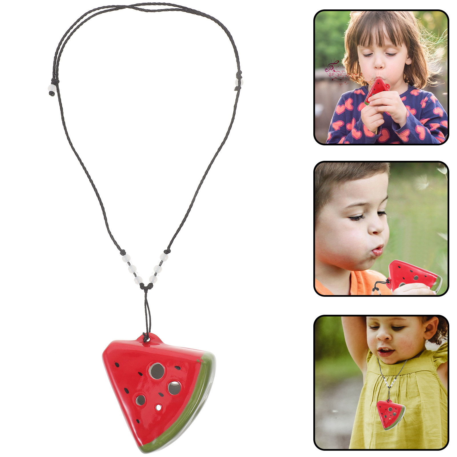 Ocarina Ceramic - Premium keramische 6-gaats ocarina voor beginners,