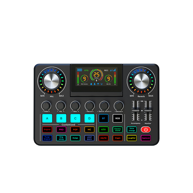 Audio Music Changer - F668 Audiomixer, Live Soundcard met DJ-mixereffecten