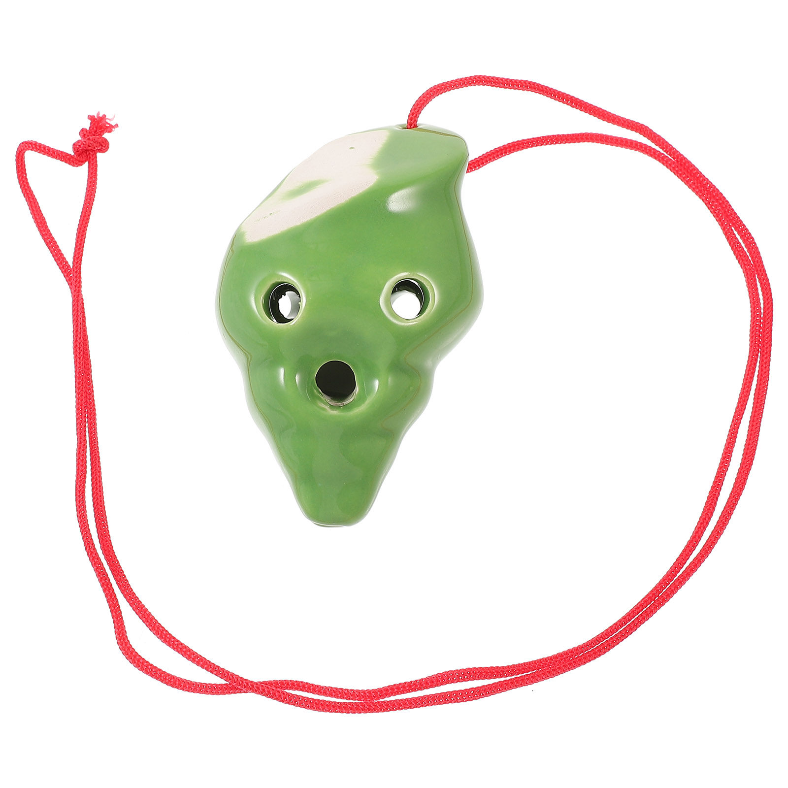 Ocarina Ceramic - Beginnersvriendelijk 6-gaats keramisch ocarina-instrument met conch-design