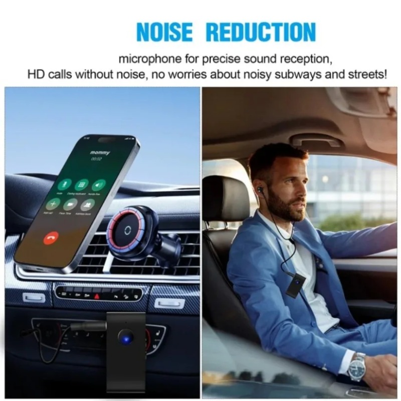 Audio Music Car - Bluetooth 5.0 Audio-ontvanger met bedrade oortjes