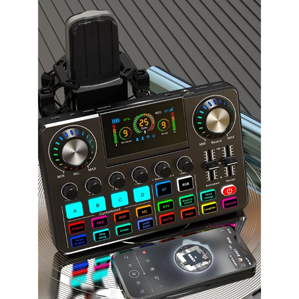 Audio Music Changer - DTC5 Audiomixer, Live Soundcard met DJ-mixereffecten