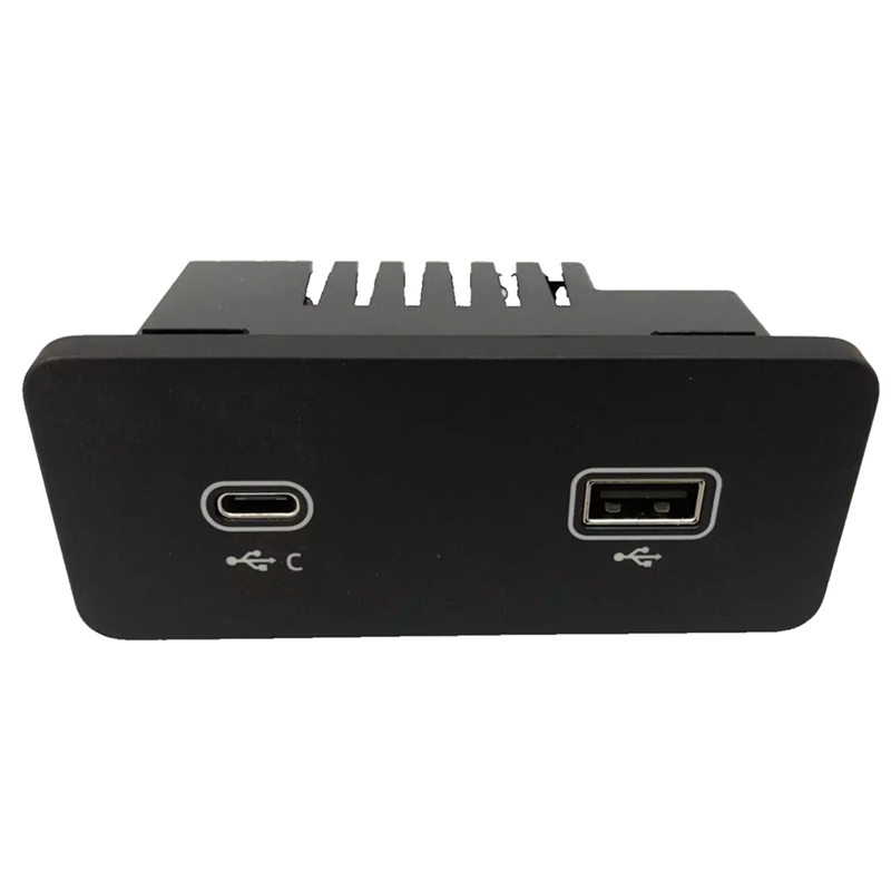 Audio Interface Usb - Dubbele USB-poort Type-C oplaadpoort voor- en
