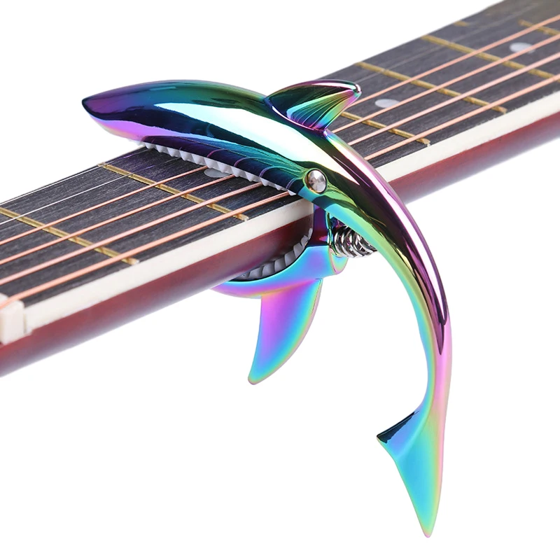 Guitar Capo Clip - Metal Shark Gitaarcapo Zinklegering voor bas-akoestische