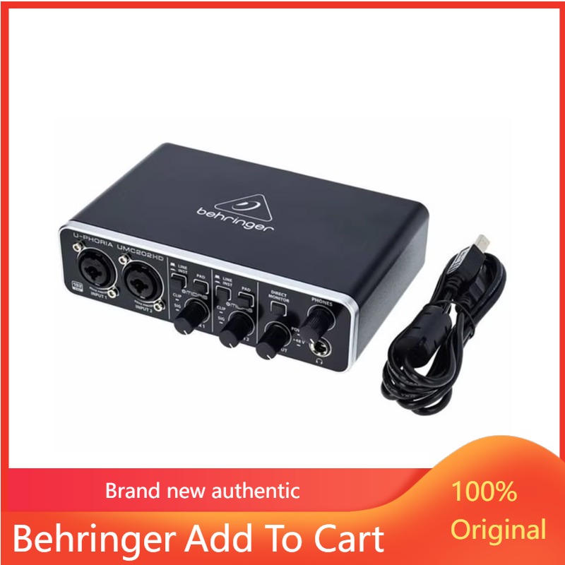 Audio Interface Usb - 2026 Behringer U-Phoria UMC202HD Geluidskaart USB