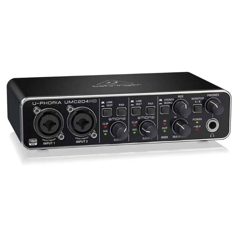 Behringer UMC204HD 2-in/4-uit  - Audio Interface Usb recensie en prijs