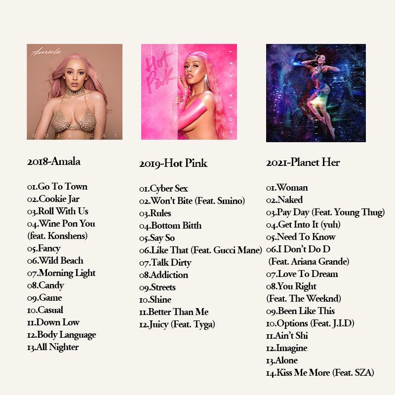 Doja Cat 6CD Muziekalbumcollec - Audio Music Car recensie en prijs