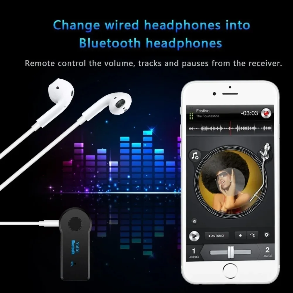 Bluetooth4.2 AUX Audio Stereo  - Audio Music Car recensie en prijs