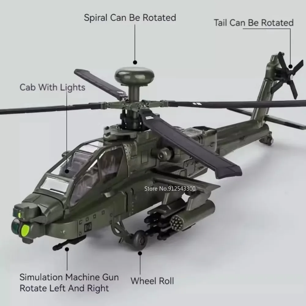 1:32 Schaal AH-64 Vliegtuig Mo - Audio Music Car recensie en prijs