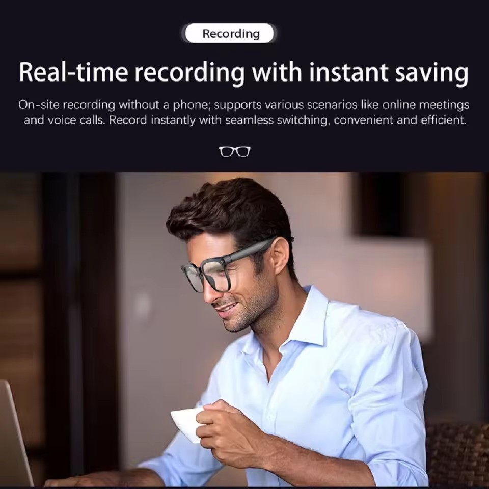M02S AI Smart Glasses 8MP Came - Audio Music To Video Ai Free recensie en prijs