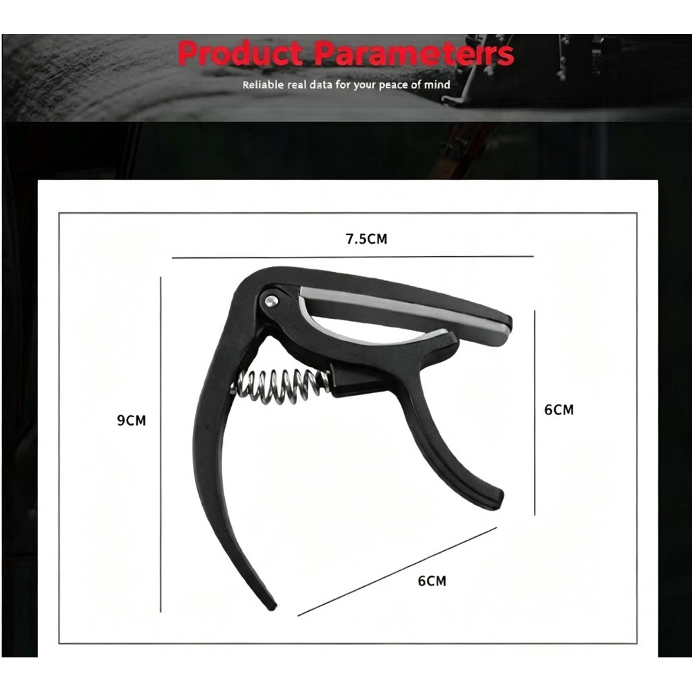 2-in-1 gitaarcapo met brugpinn - Guitar Capo Clip recensie en prijs