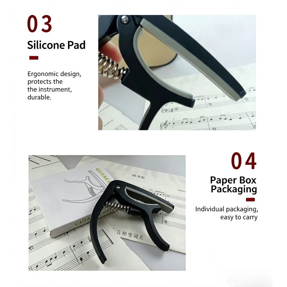2-in-1 gitaarcapo met brugpinn - Guitar Capo Clip recensie en prijs