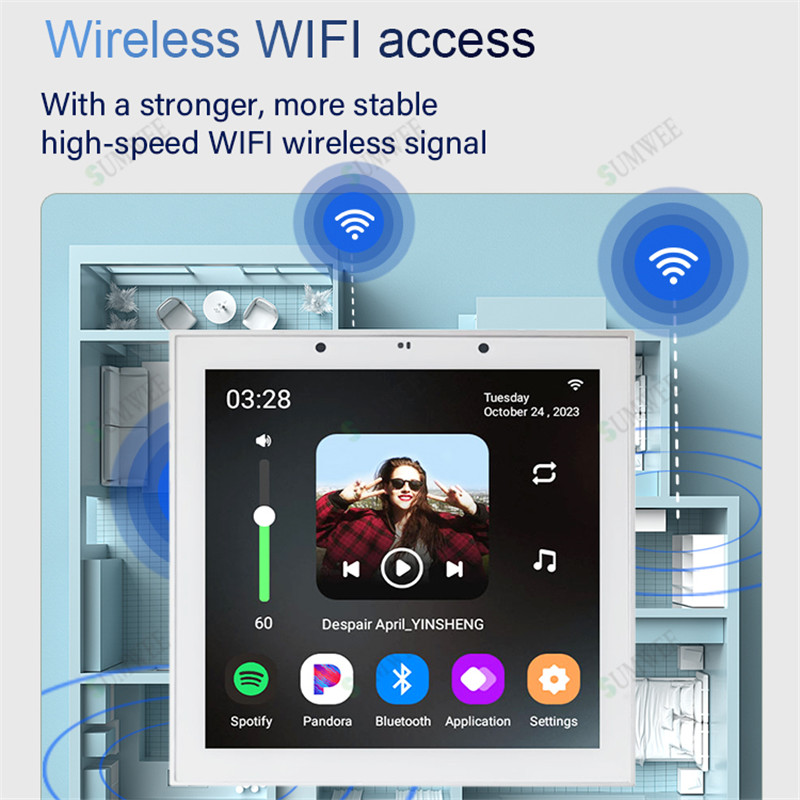 TUYA Smart Home 4 inch Android - Audio Music Background recensie en prijs