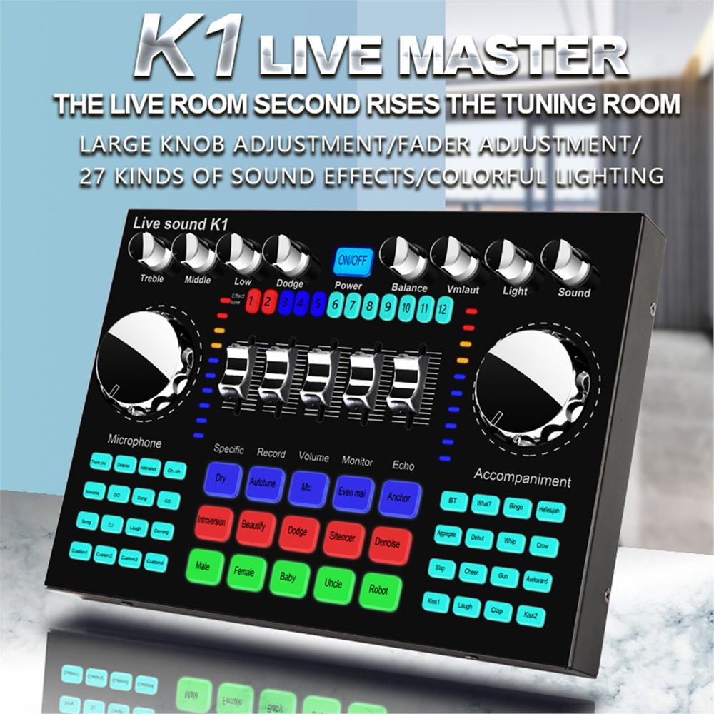 K1 Audio Mixer Live Sound Card - Audio Music Changer recensie en prijs