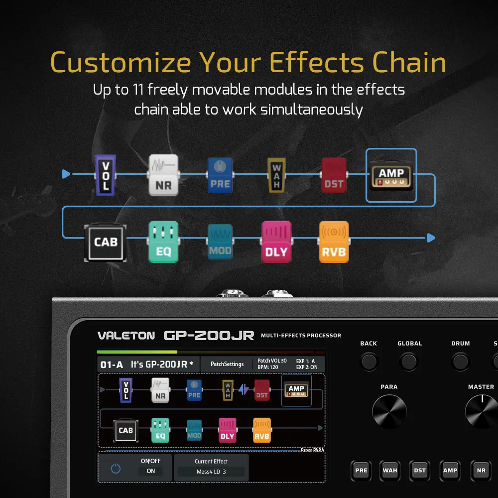 VALETON GP-200JR Gitaar Basver - Audio Interface Usb recensie en prijs