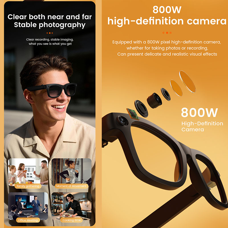 AI Smart Glasses 800W Camera A - Audio Music To Video Ai Free recensie en prijs